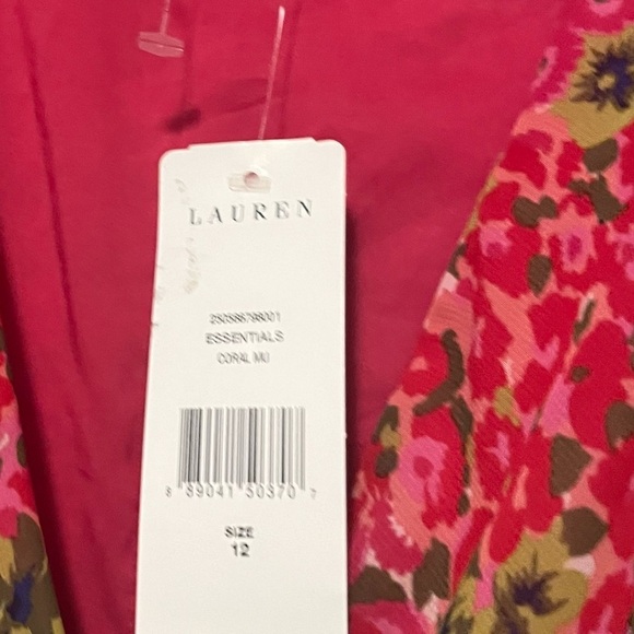 Ralph Lauren Floral Red Dress - Picture 2 of 3